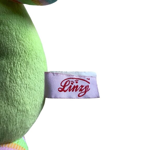 Linzy Colorful Plush Puppy Dog Baby Rattle Toy Stuffed Animal 10" Multicolor - Picture 3 of 6